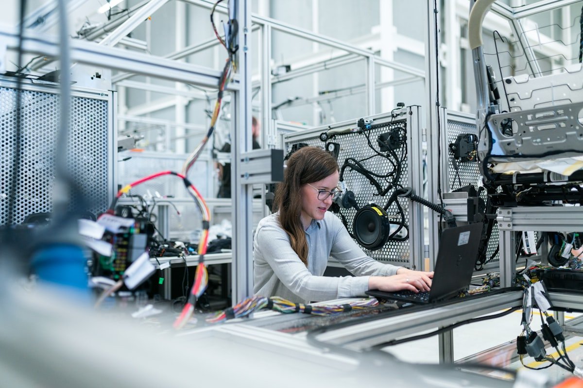Industrial facility surveillance and networking setup